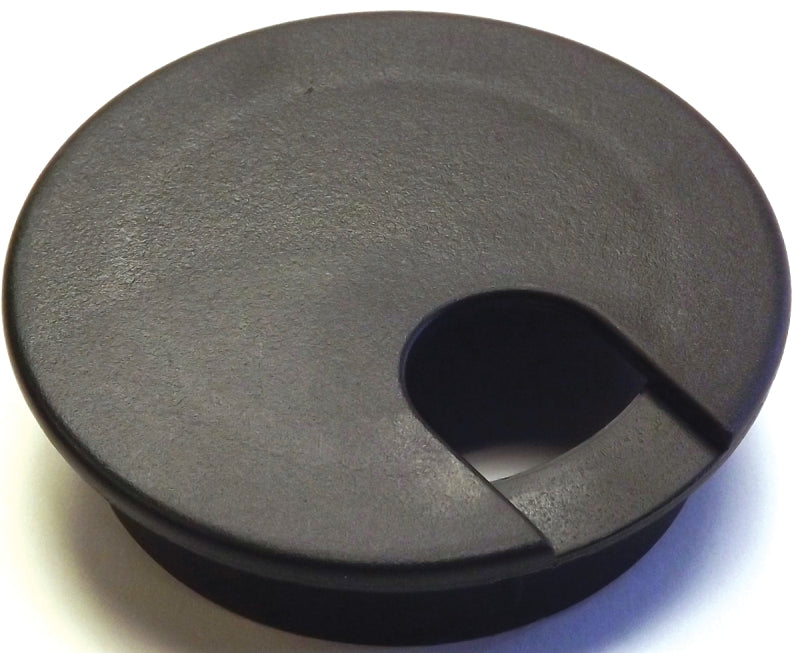 Jandorf  Desk Grommet, 2-1/2 in Dia Cable, Polystyrene, Black #61607 Jandorf