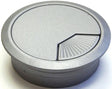 Jandorf  Desk Grommet, 2-3/8 in Dia Cable, ABS, Silver #61621 Jandorf