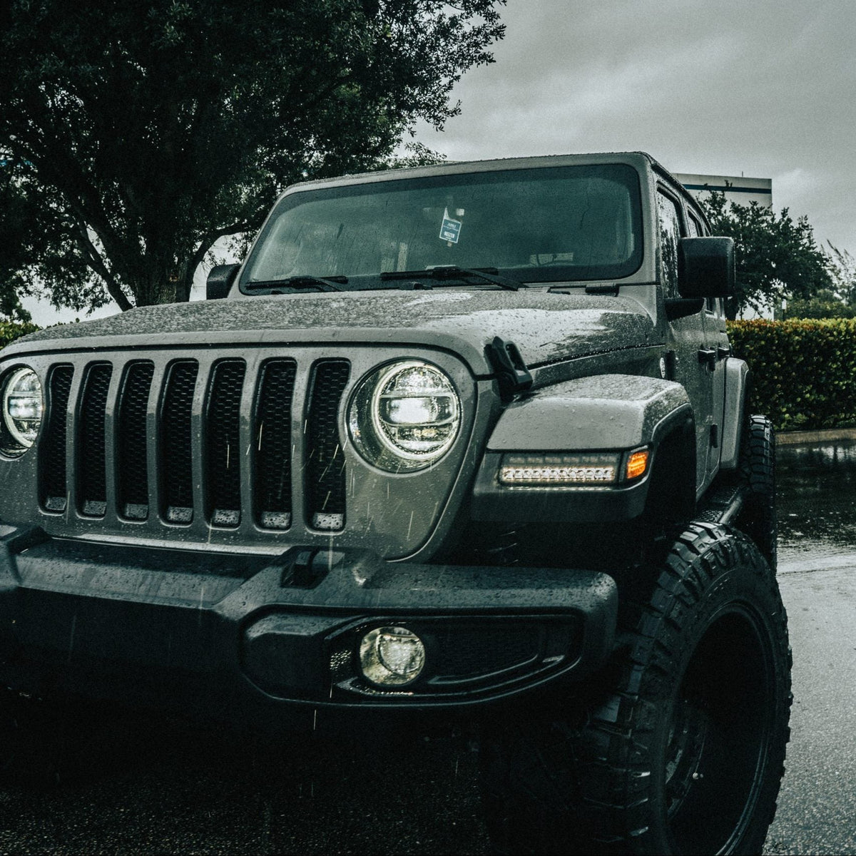 Jeep Wrangler JL 18-26 Ultra Bright White DRL OLED Amber Scanning Switchback Turn Signals Fender Lights (Replaces OEM LED) - Multiple Lens