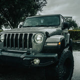 Jeep Wrangler JL 18-26 Ultra Bright White DRL OLED Amber Scanning Switchback Turn Signals Fender Lights (Replaces OEM Halogen) - Multiple Lens