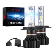 H4/9003/HB2 LED Headlight Bulbs 100W 6000K ‎‎14000LM White Dual-function 2Pcs for Chevrolet/Ford/GMC//BMV/Dodge/Honda/Nissan/Jeep Flashark
