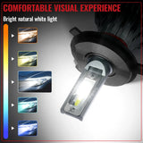 H4/9003/HB2 LED Headlight Bulbs 120W 6500K ‎‎22000LM White Dual-function 2Pcs Flashark