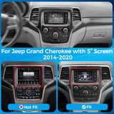 VISION 9” Custom-Fit Car Stereo for Jeep Grand Cherokee with 5” Screen 2014-2020