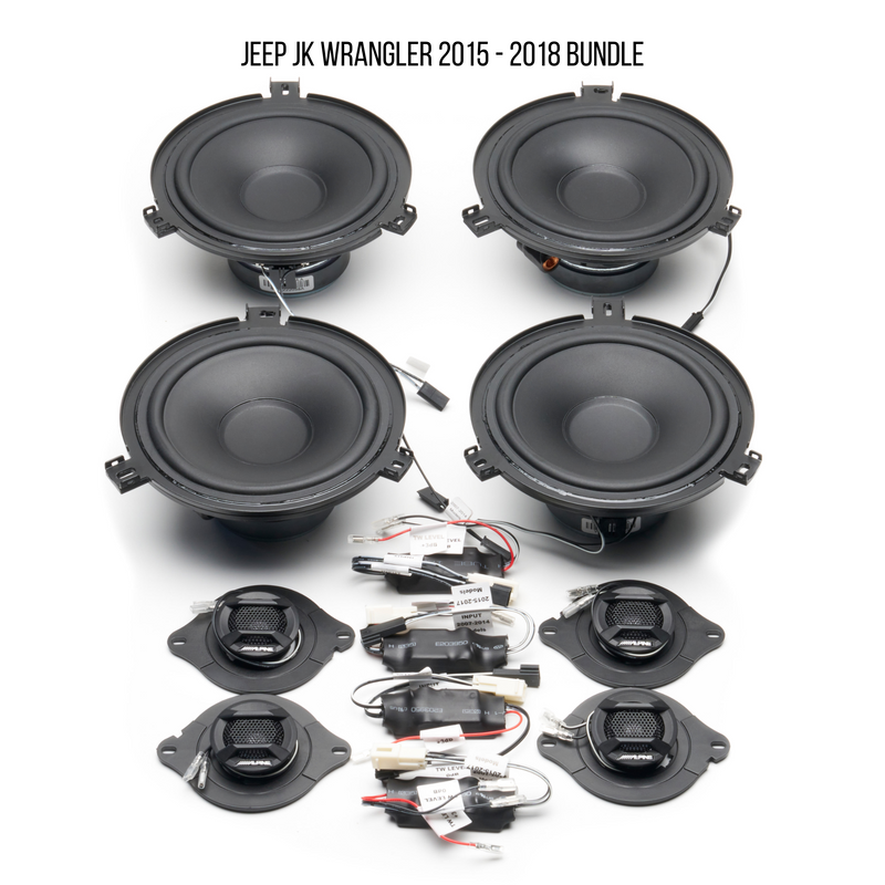 Alpine Plug & Play SPV-65X-WRA Full Speaker System Bundle | '07-'18 JK Wrangler