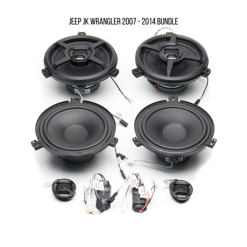 Alpine Plug & Play SPV-65X-WRA Full Speaker System Bundle | '07-'18 JK Wrangler