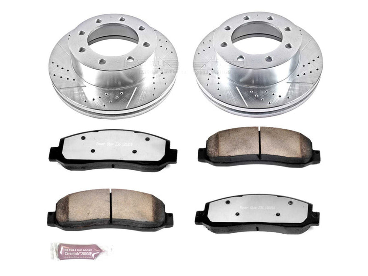 Powerstop Z36 Extreme Front Brake Kit, 2005-2011 Ford Powerstroke Powerstop Brakes