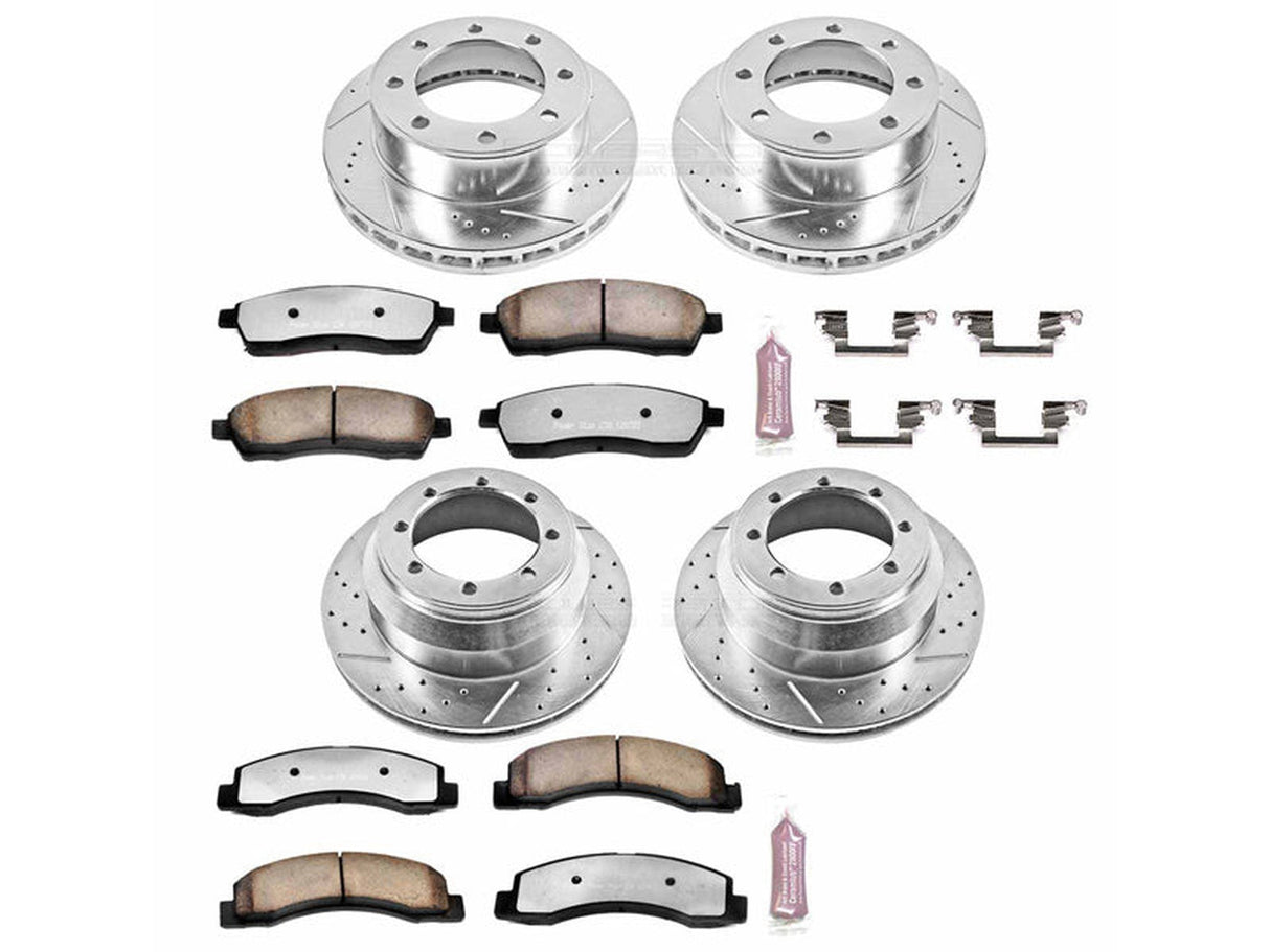 Powerstop Z36 Extreme Front and Rear Brake Kit, 1999-2004 Ford Powerstroke Powerstop Brakes