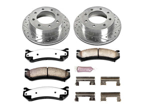 Powerstop Z36 Extreme Rear Brake Kit, 2001-2010 GM 6.6L Duramax Powerstop Brakes