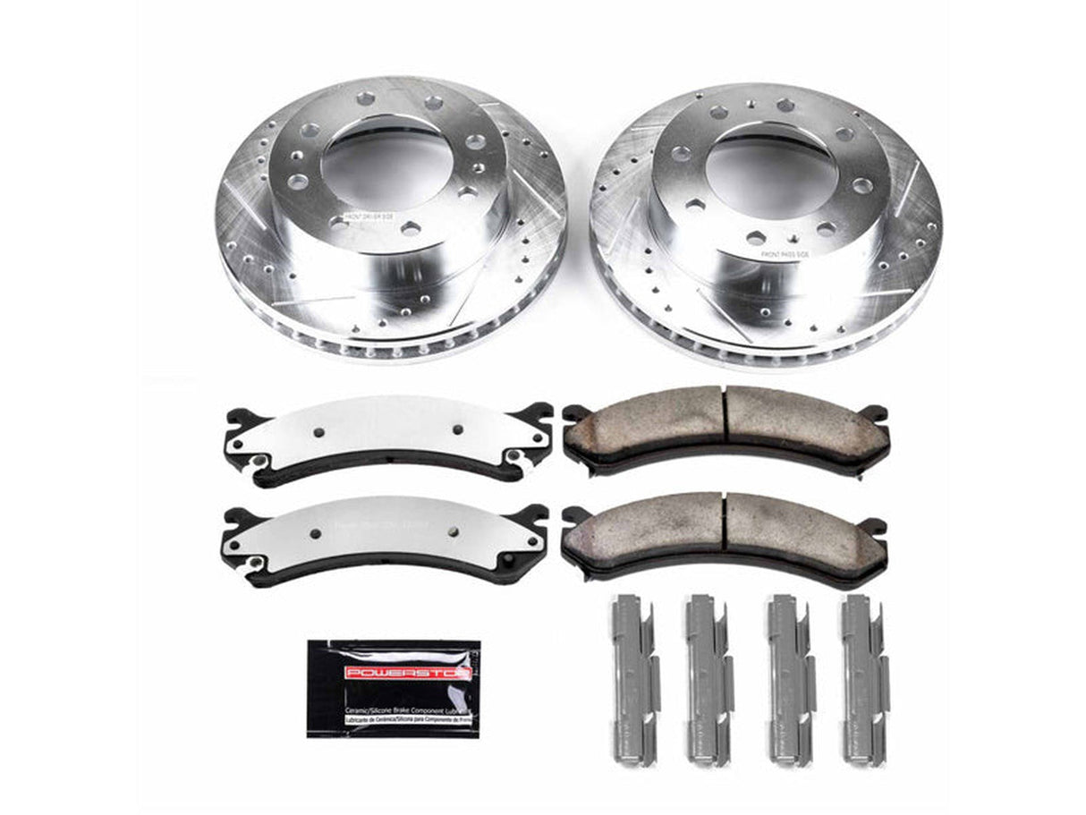 Powerstop Z36 Extreme Front Brake Kit, 2001-2010 GM 6.6L Duramax Powerstop Brakes