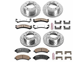 Powerstop Z36 Extreme Front and Rear Brake Kit, 2001-2010 GM 6.6L Duramax Powerstop Brakes