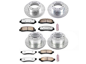 Powerstop Z36 Extreme Front and Rear Brake Kit, 2007-2010 Ford Powerstroke Powerstop Brakes