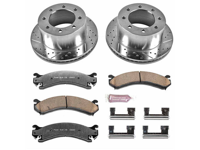 Powerstop Z36 Extreme Rear Brake Kit, 2001-2010 GM 6.6L Duramax Powerstop Brakes