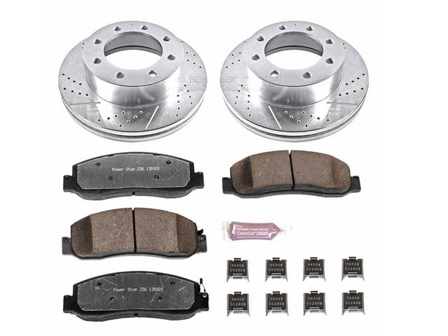 Powerstop Z36 Extreme Front Brake Kit, 2009-2011 Ford Powerstroke Powerstop Brakes