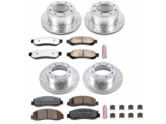 Powerstop Z36 Extreme Front and Rear Brake Kit, 2009-2010 Ford Powerstroke Powerstop Brakes