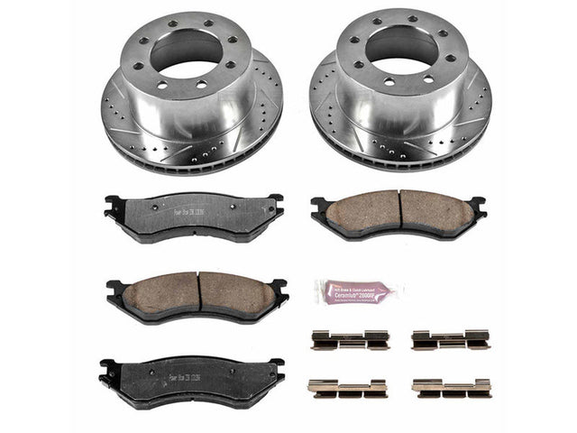 Powerstop Z36 Extreme Rear Brake Kit, 2001-2002 Dodge Ram Cummins Powerstop Brakes