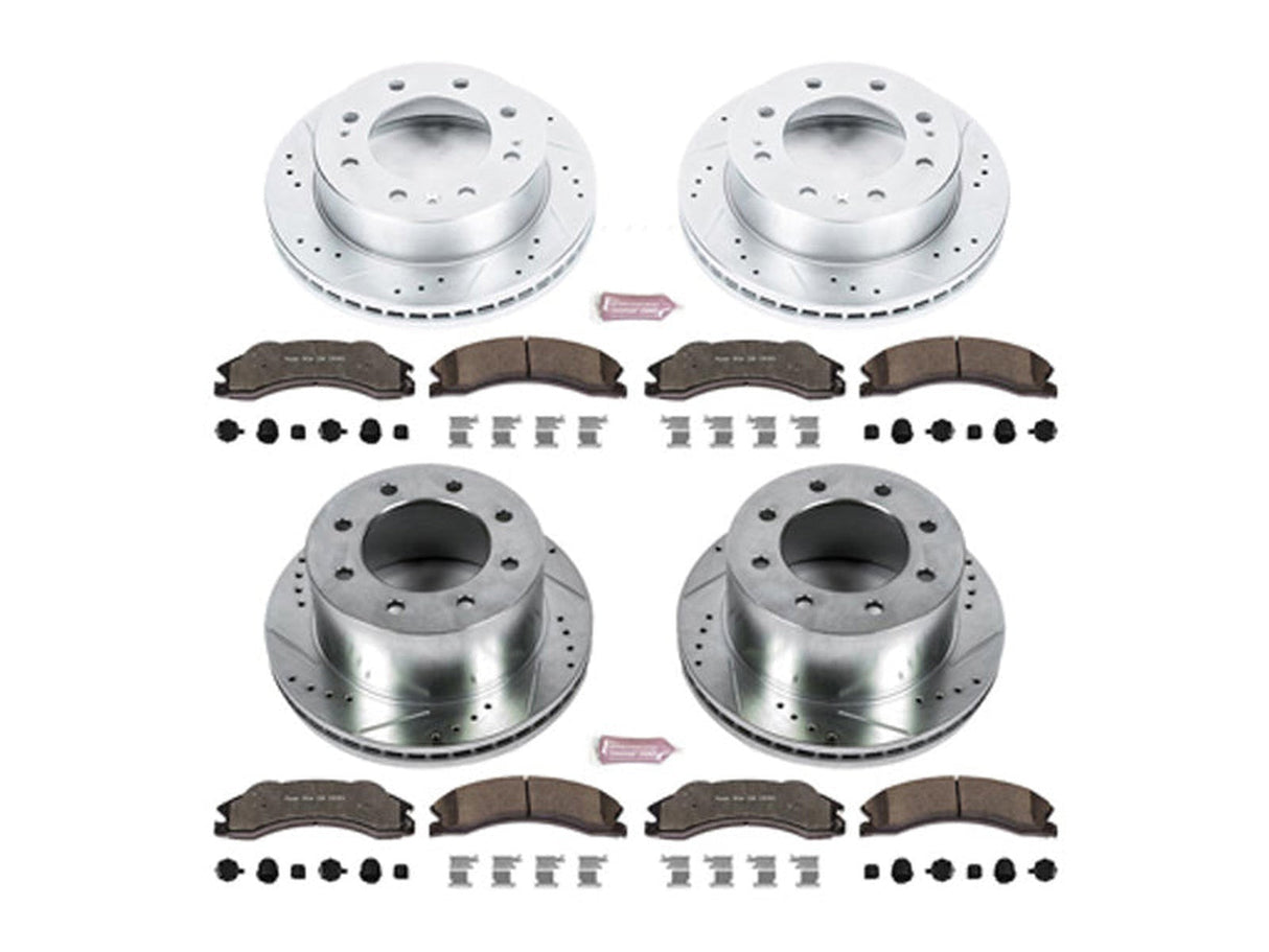 Powerstop Z36 Extreme Front and Rear Brake Kit, 2011 GM 6.6L Duramax Powerstop Brakes
