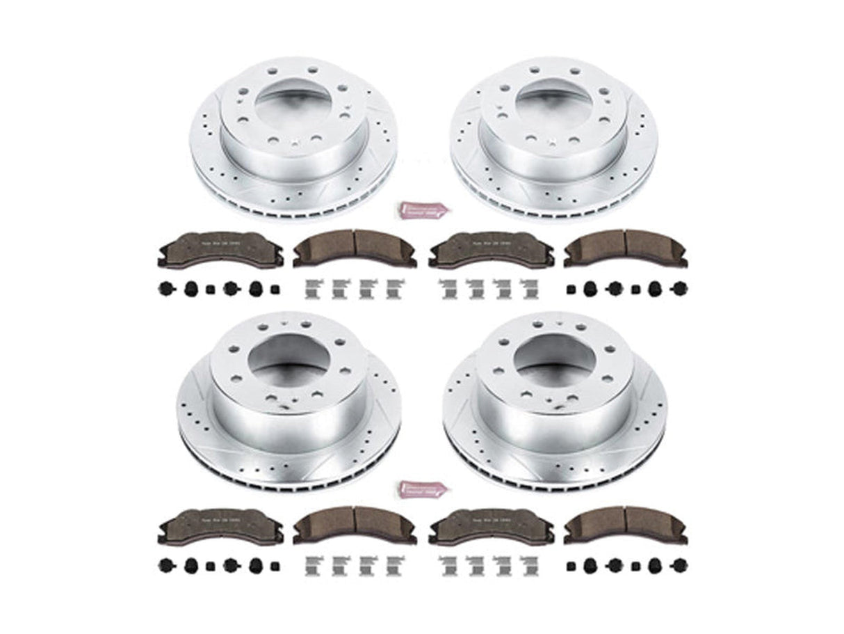 Powerstop Z36 Extreme Front and Rear Brake Kit, 2011 GM 6.6L Duramax Powerstop Brakes