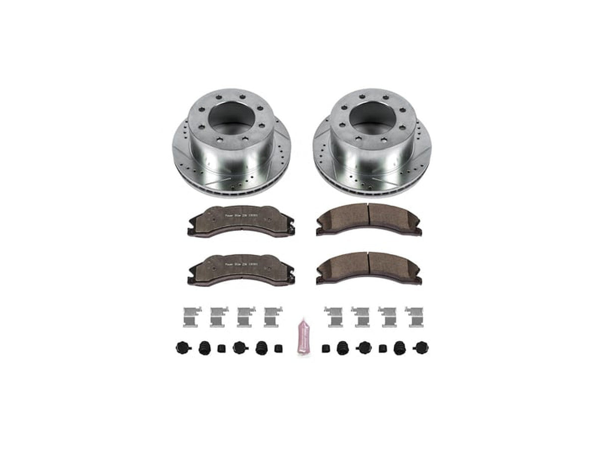 Powerstop Z36 Extreme Rear Brake Kit, 2011-2019 GM 6.6L Duramax Powerstop Brakes