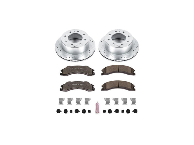 Powerstop Z36 Extreme Rear Brake Kit, 2011-2019 GM 6.6L Duramax Powerstop Brakes