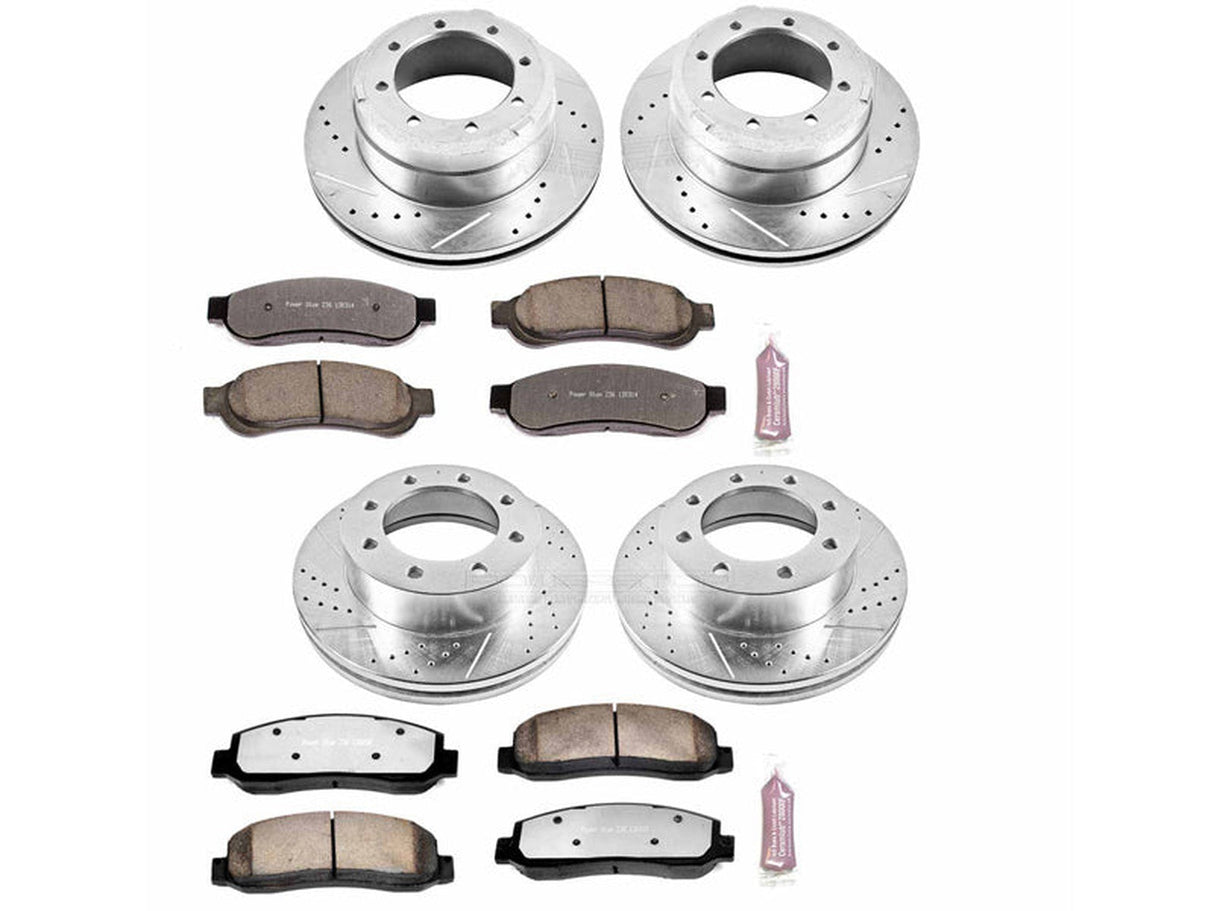 Powerstop Z36 Extreme Front and Rear Brake Kit, 2010-2012 Ford Powerstroke Powerstop Brakes