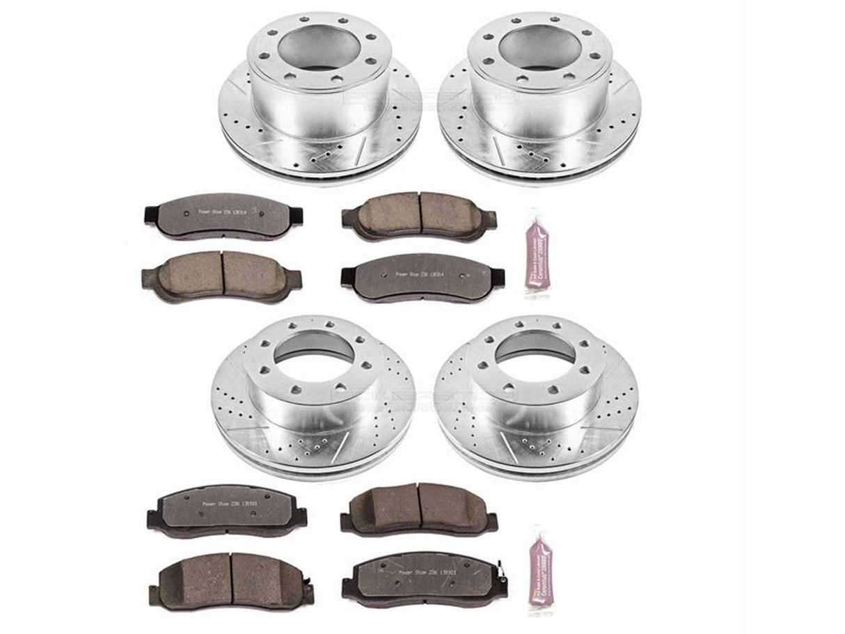 Powerstop Z36 Extreme Front and Rear Brake Kit, 2010-2011 Ford Powerstroke Powerstop Brakes