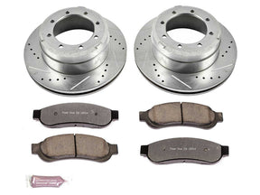 Powerstop Z36 Extreme Rear Brake Kit, 2010-2012 Ford Powerstroke Powerstop Brakes