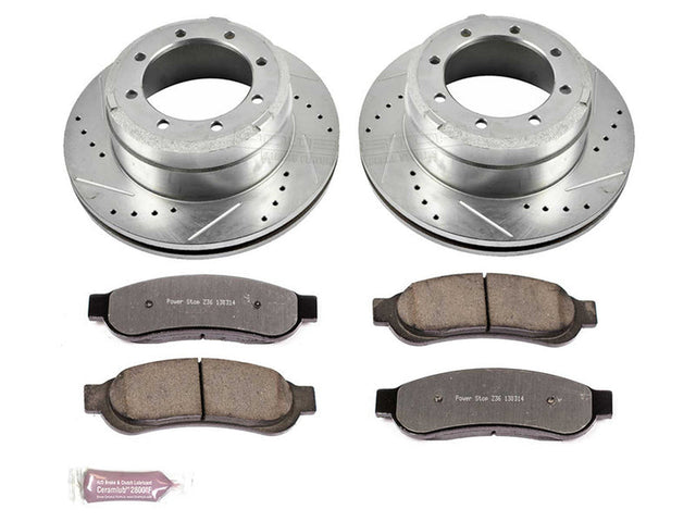Powerstop Z36 Extreme Rear Brake Kit, 2010-2012 Ford Powerstroke Powerstop Brakes