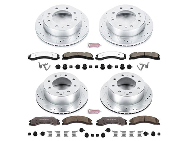 Powerstop Z36 Extreme Front and Rear Brake Kit, 2012-2019 GM 6.6L Duramax Powerstop Brakes