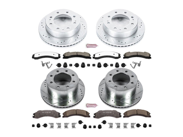 Powerstop Z36 Extreme Front and Rear Brake Kit, 2012-2019 GM 6.6L Duramax Powerstop Brakes