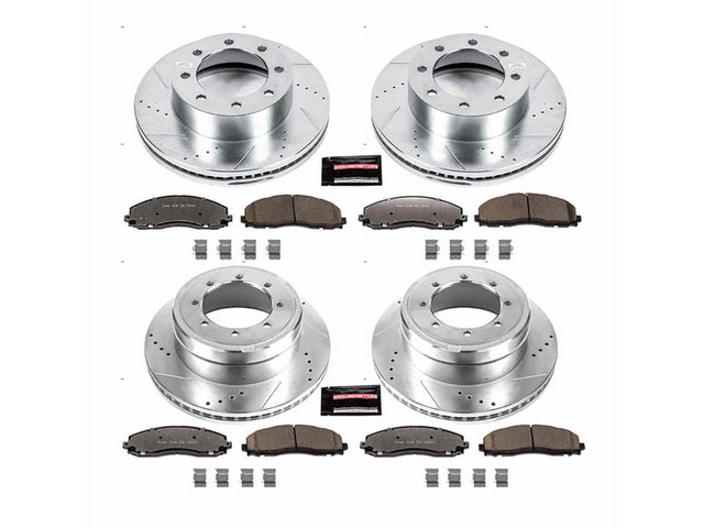 Powerstop Z36 Extreme Front and Rear Brake Kit, 2013-2020 Ford Powerstroke Powerstop Brakes
