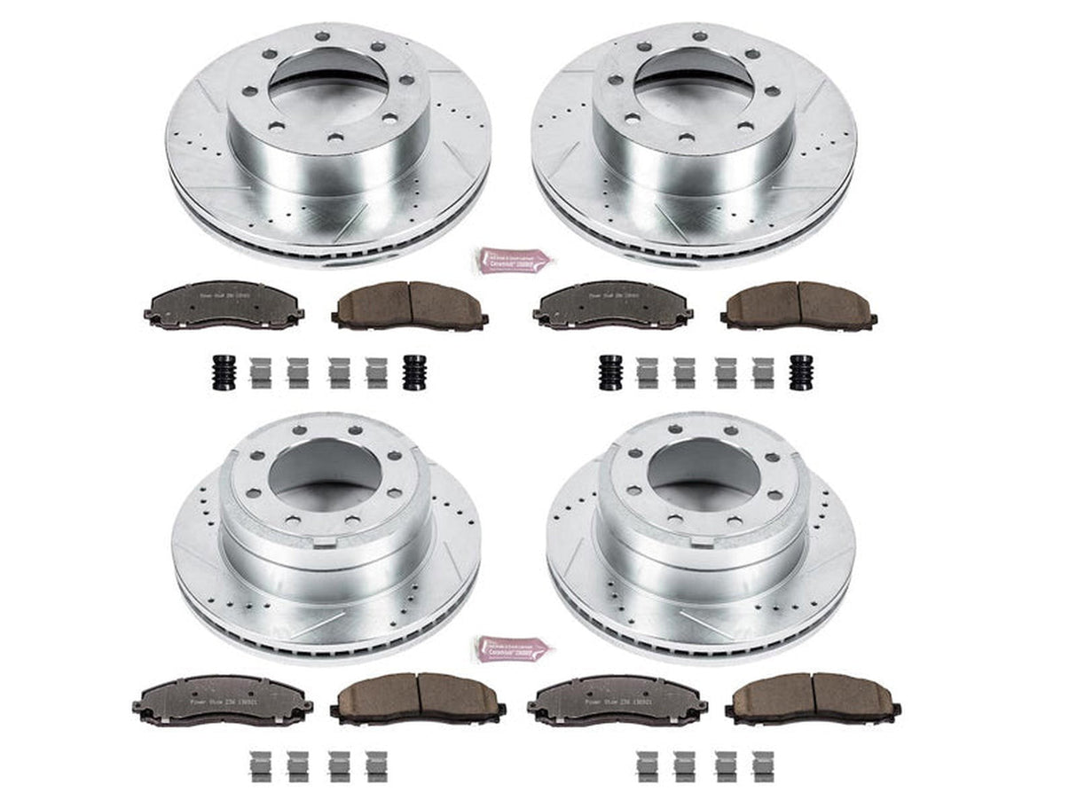 Powerstop Z36 Extreme Front and Rear Brake Kit, 2013-2020 Ford Powerstroke Powerstop Brakes