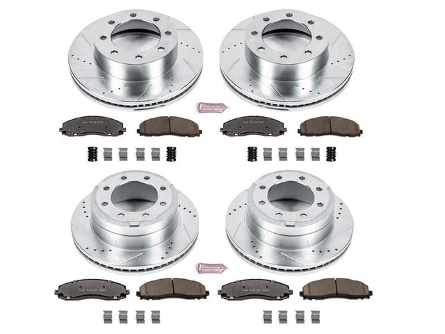 Powerstop Z36 Extreme Front and Rear Brake Kit, 2013-2020 Ford Powerstroke Powerstop Brakes