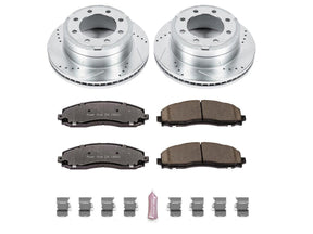 Powerstop Z36 Extreme Rear Brake Kit, 2012-2020 Ford Powerstroke Powerstop Brakes