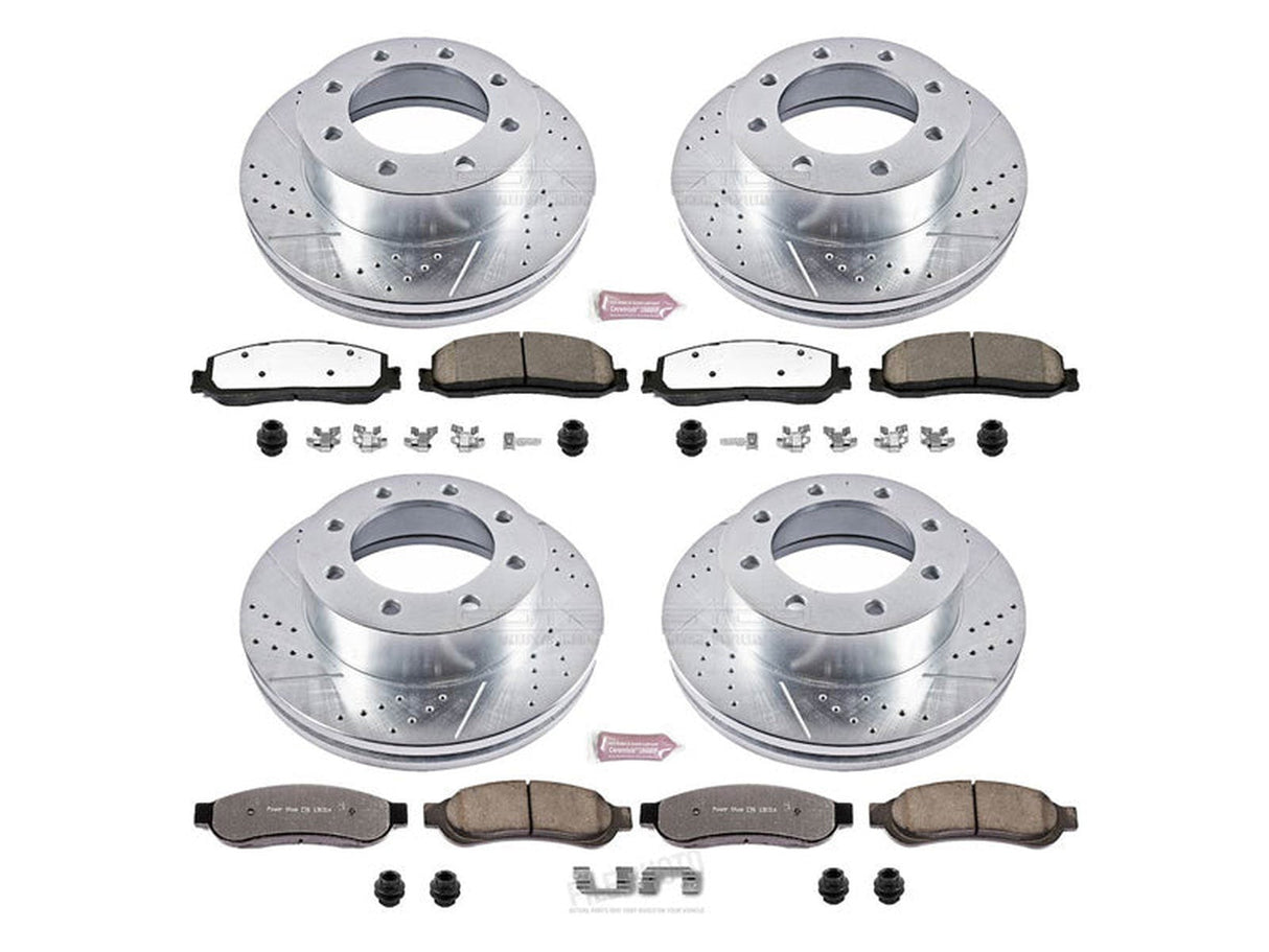 Powerstop Z36 Extreme Front and Rear Brake Kit, 2012 Ford Powerstroke Powerstop Brakes