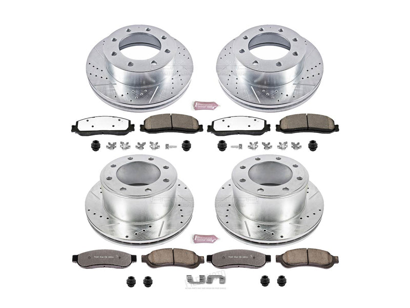 Powerstop Z36 Extreme Front and Rear Brake Kit, 2012 Ford Powerstroke Powerstop Brakes