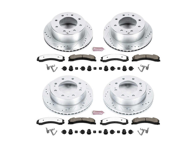 Powerstop Z36 Extreme Front and Rear Brake Kit, 2015-2019 GM 6.6L Duramax Powerstop Brakes
