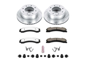Powerstop Z36 Extreme Rear Brake Kit, 2015-2019 GM 6.6L Duramax Powerstop Brakes