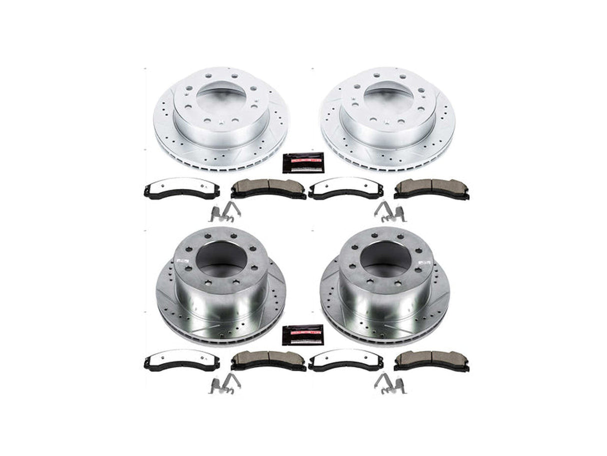 (NLA use K6992-36) Powerstop Z36 Extreme Front and Rear Brake Kit, 2016-2019 GM 6.6L Duramax Powerstop Brakes