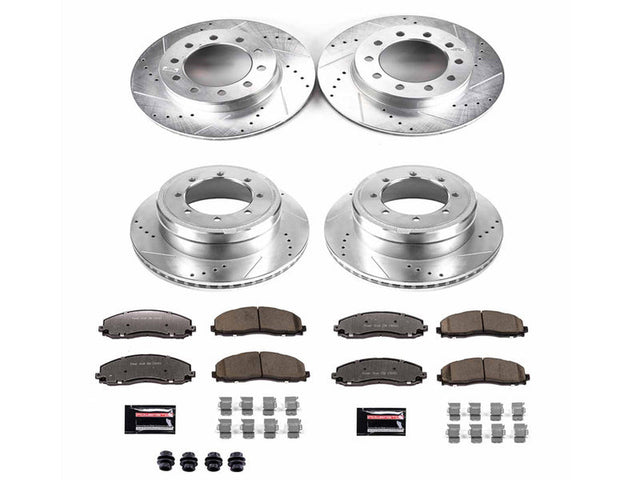 Powerstop Z36 Extreme Front and Rear Brake Kit, 2016 Ford Powerstroke Powerstop Brakes