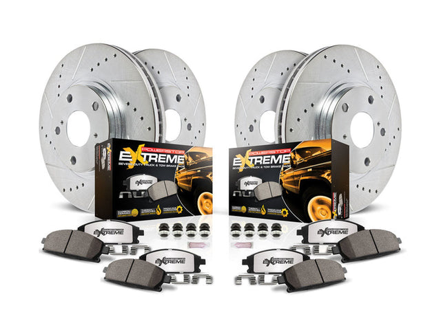 Powerstop Z36 Extreme Front and Rear Brake Kit, 2016 Ford Powerstroke Powerstop Brakes