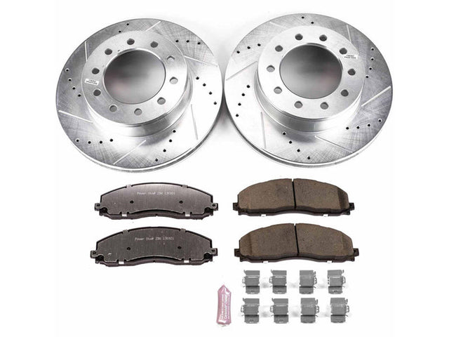 Powerstop Z36 Extreme Front Brake Kit, 2016 Ford Powerstroke Powerstop Brakes