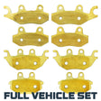 Kawasaki Mule Pro DX/DTX/FX/FXT/FXR/MX 2015-2027 Brass Brake Pad Set Traild