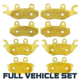 Kawasaki Mule Pro DX/DTX/FX/FXT/FXR/MX 2015-2027 Brass Brake Pad Set Traild