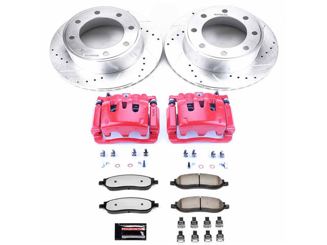 Powerstop Z36 Extreme Rear Brake Kit with Calipers, 2005-2007 Ford Powerstroke Powerstop Brakes
