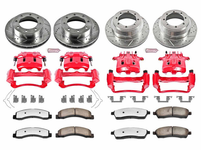 Powerstop Z36 Extreme Front and Rear Brake Kit with Calipers, 1999 Ford Powerstroke Powerstop Brakes