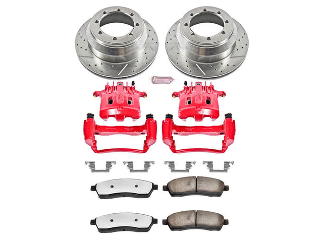 Powerstop Z36 Extreme Rear Brake Kit with Calipers, 1999-2000 Ford Powerstroke Powerstop Brakes