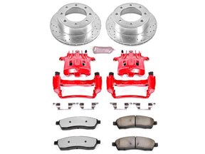 Powerstop Z36 Extreme Rear Brake Kit with Calipers, 1999-2000 Ford Powerstroke Powerstop Brakes