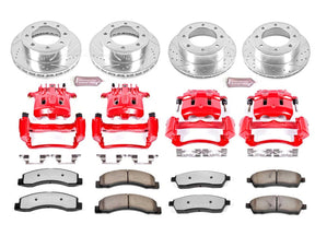 Powerstop Z36 Extreme Front and Rear Brake Kit with Calipers, 1999-2000 Ford Powerstroke Powerstop Brakes
