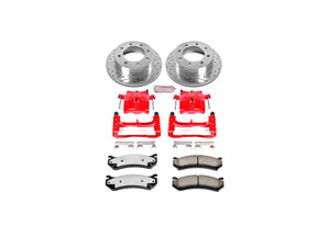Powerstop Z36 Extreme Rear Brake Kit with Calipers, 2001-2010 GM 6.6L Duramax Powerstop Brakes