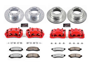 Powerstop Z36 Extreme Front and Rear Brake Kit with Calipers, 2005-2010 Ford Powerstroke Powerstop Brakes